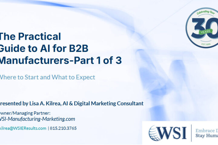 AI for b2b Manufacturers