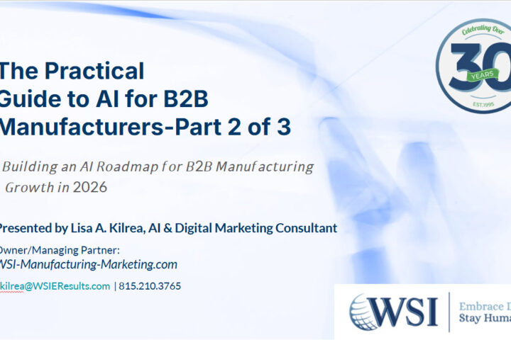 AI for b2b manufacturers webinar series