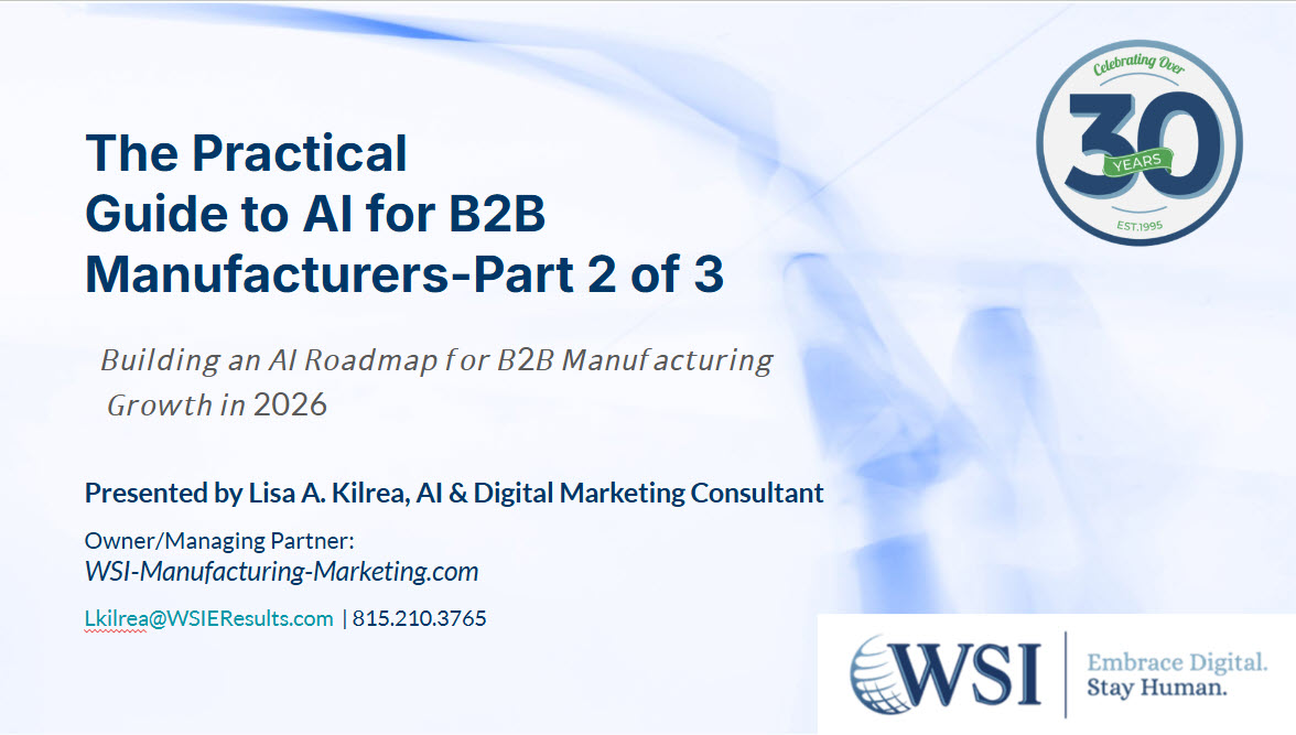 AI for b2b manufacturers webinar series
