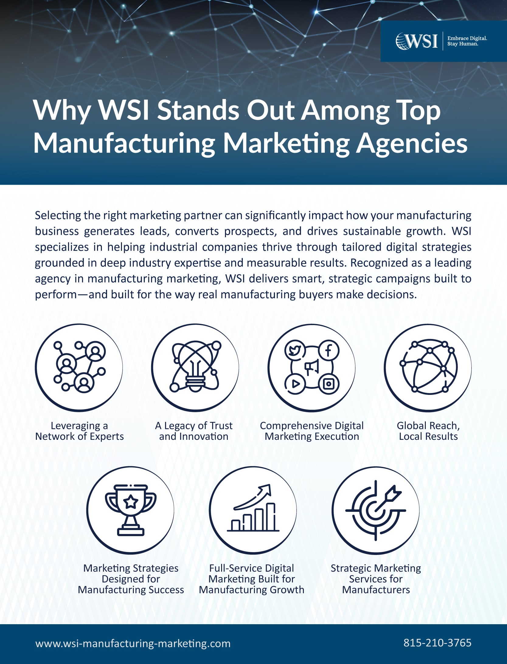 Why WSI Stands Out Among Top Manufacturing Marketing Agencies- Infographic