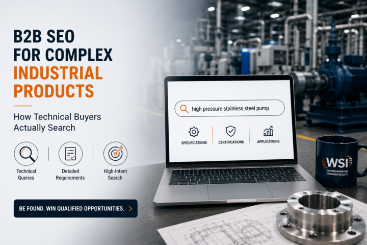 B2B SEO strategy focused on RFQ conversions for manufacturers