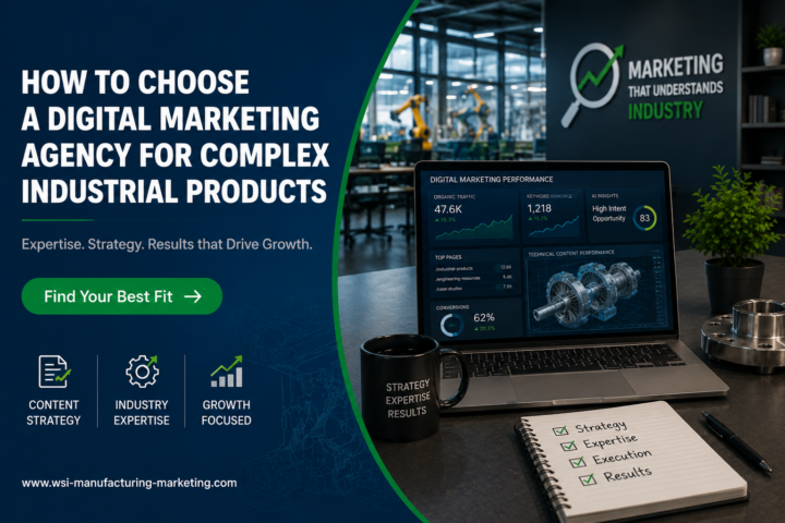 Digital marketing agency for complex industrial products